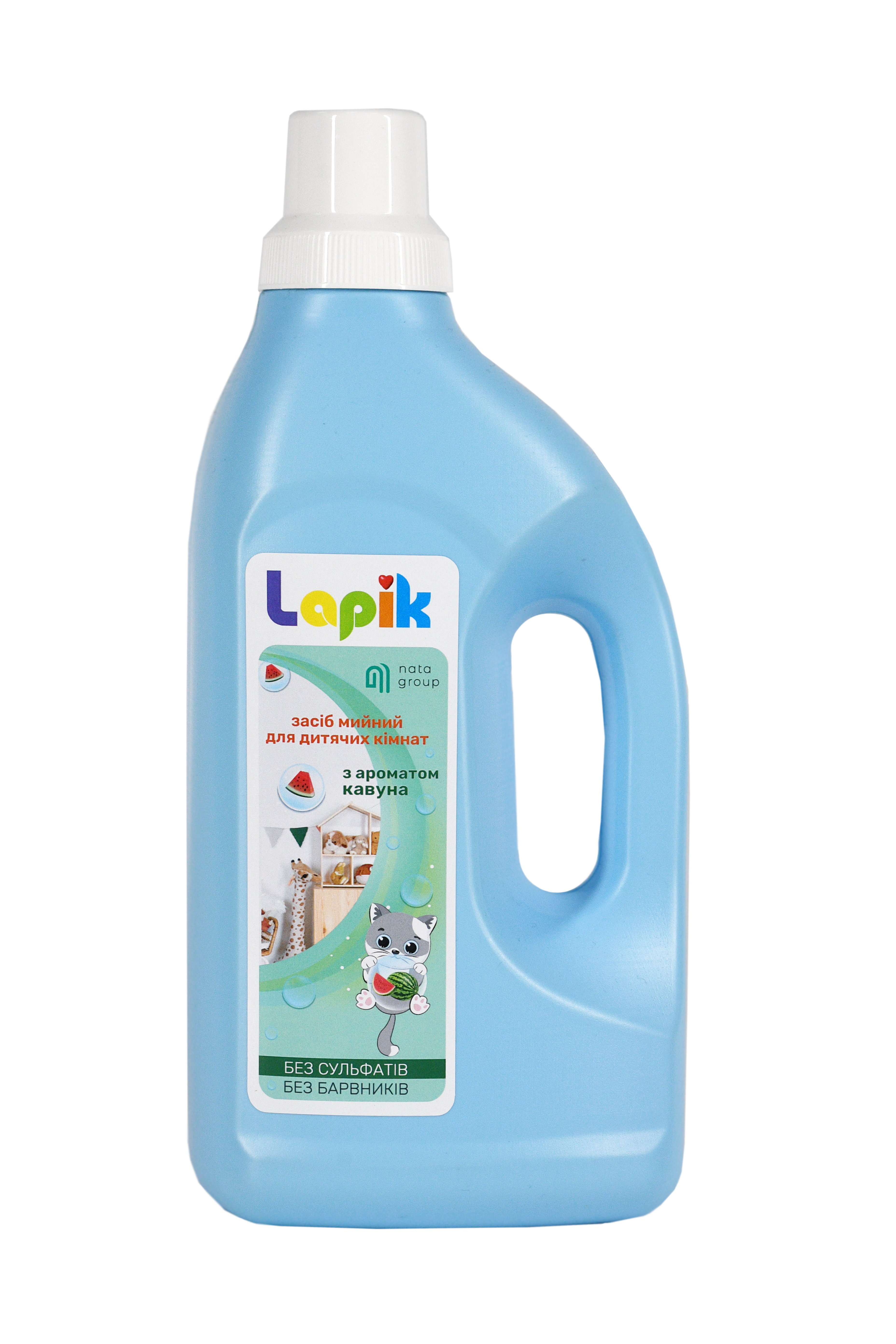 Lapik Multi-Surface Cleaner do pokoi dziecięcych, zapach arbuza, butelka 1250 ml